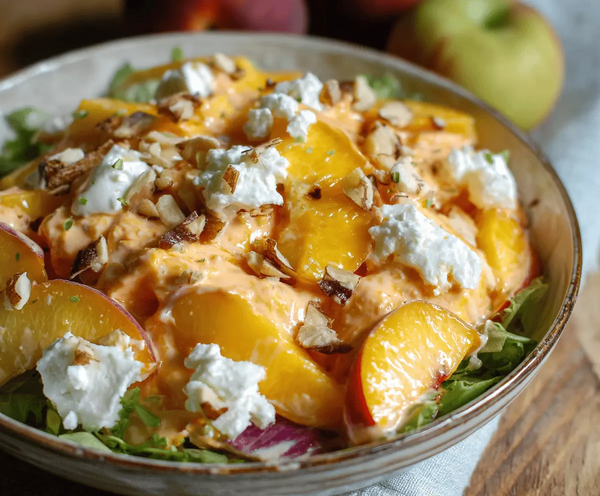 Fresh Millionaire Peach Salad Recipe for Summer