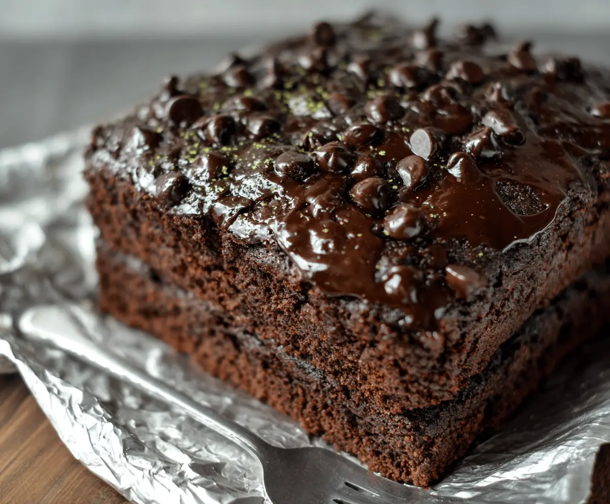 Moist Double Chocolate Zucchini Cake Recipe