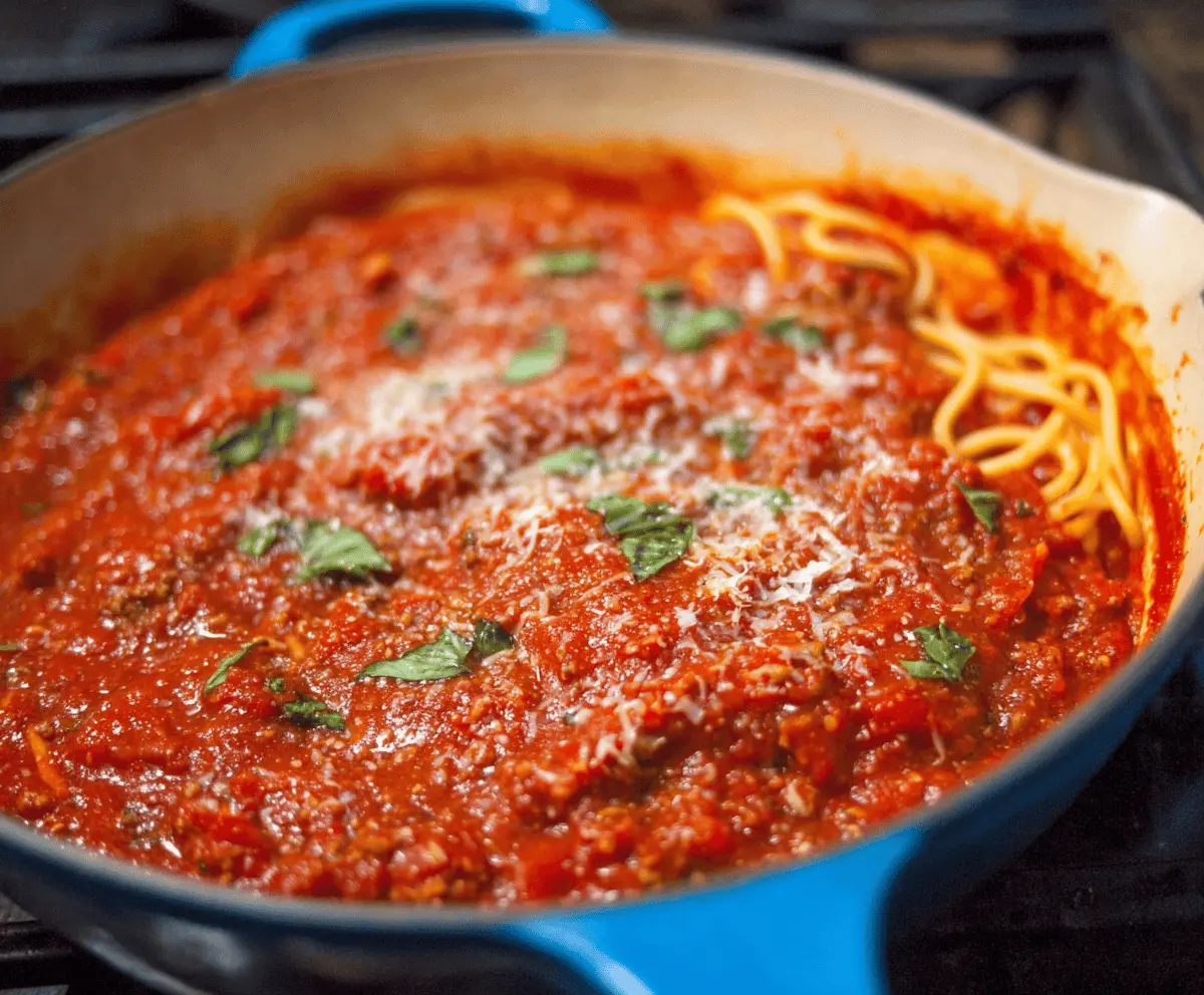 Easy Homemade Spaghetti Sauce Recipe