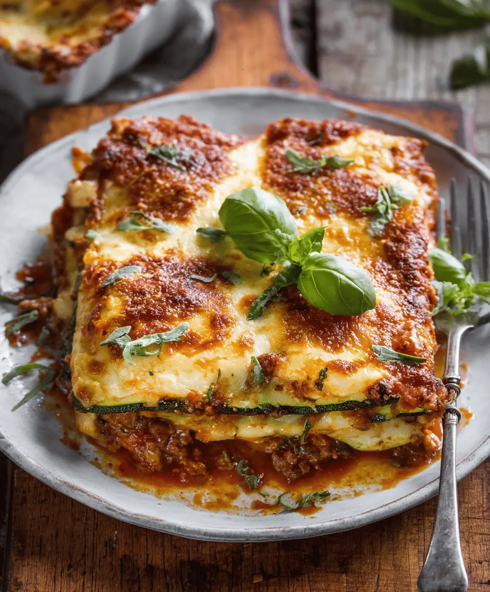 Easy Zucchini Lasagna with Fresh Ingredients