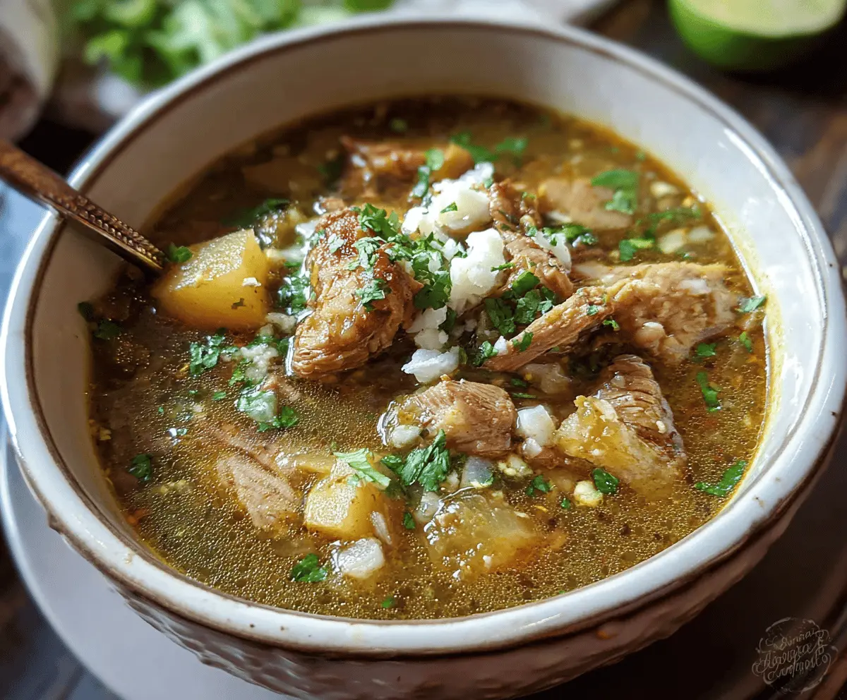 Cozy Pork Green Chili Stew for Easy Comfort Meals