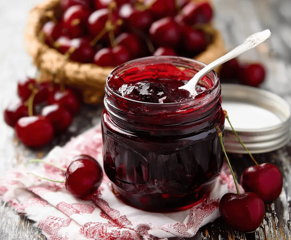 Homemade Cherry Vanilla Jam Recipe