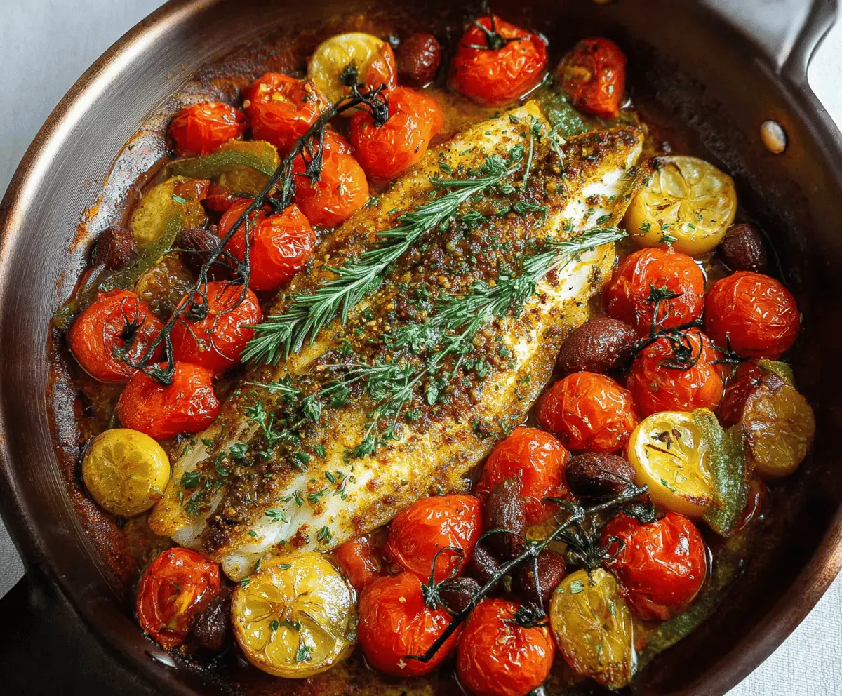 Easy Mediterranean Baked Fish Recipe with Fresh Herbs