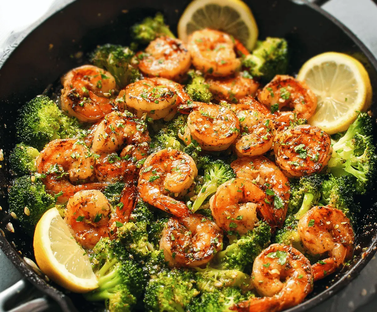 Garlic Butter Shrimp and Broccoli Recipe