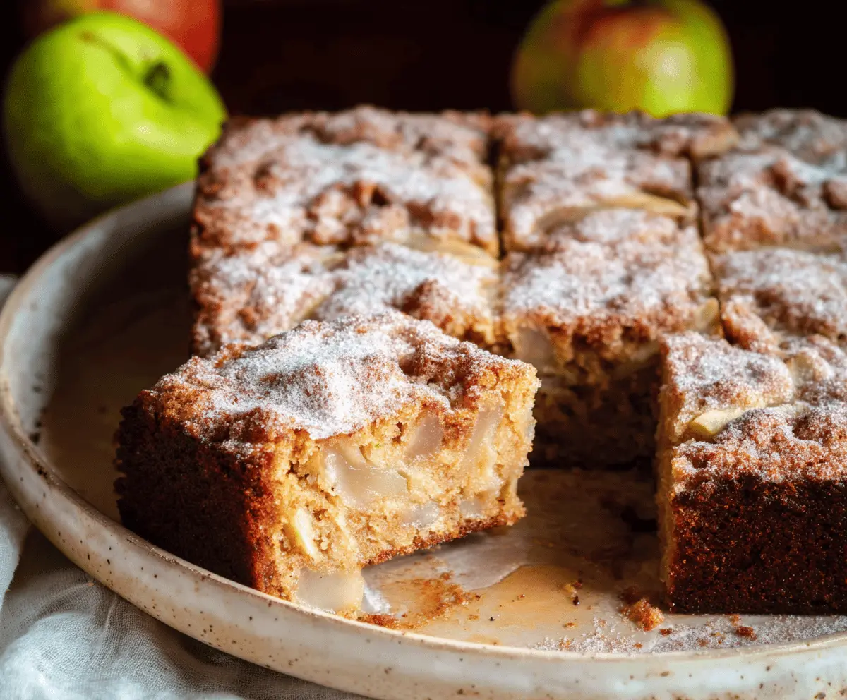 Easy Moist Cinnamon Apple Cake Recipe