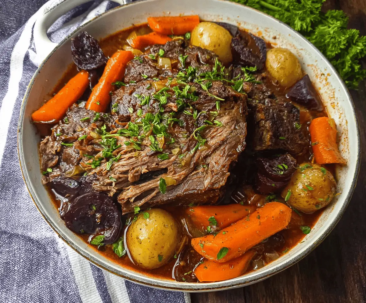 Easy German Pot Roast Recipe For Dinner