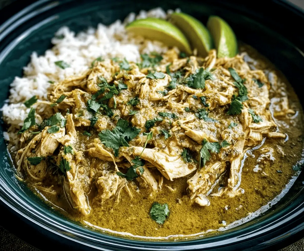 Easy Crockpot Salsa Verde Chicken Recipe