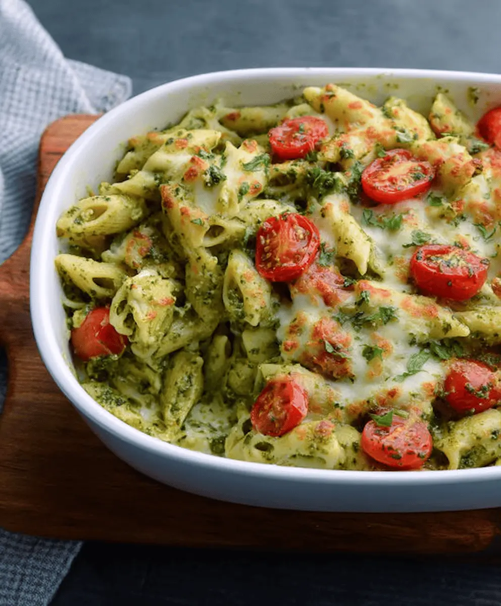 Easy Pesto Pasta Casserole Recipe