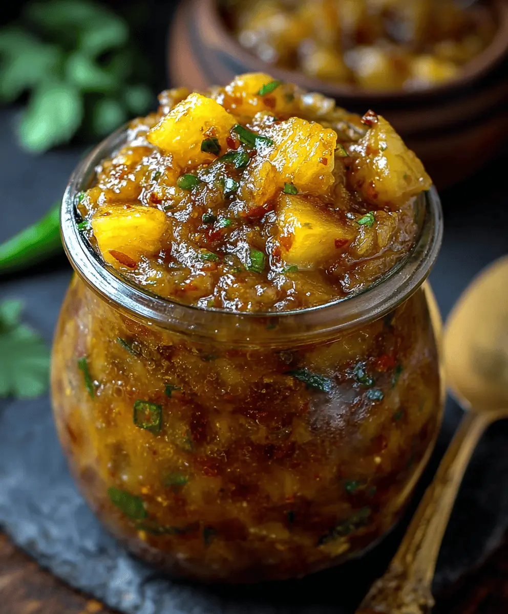 Spicy Pineapple Jalapeño Chutney Recipe