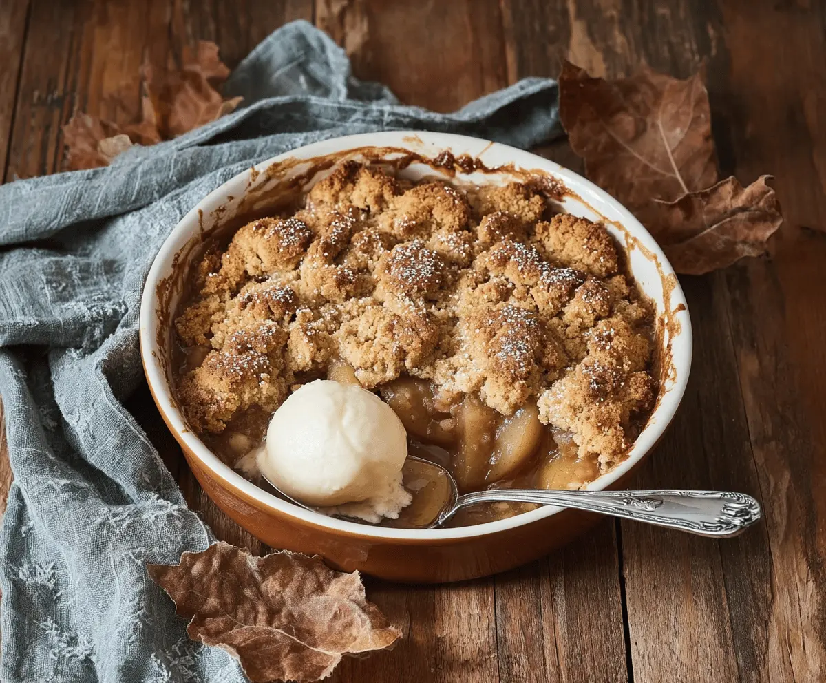 Autumn Spice Pear Cobbler Perfect For Fall