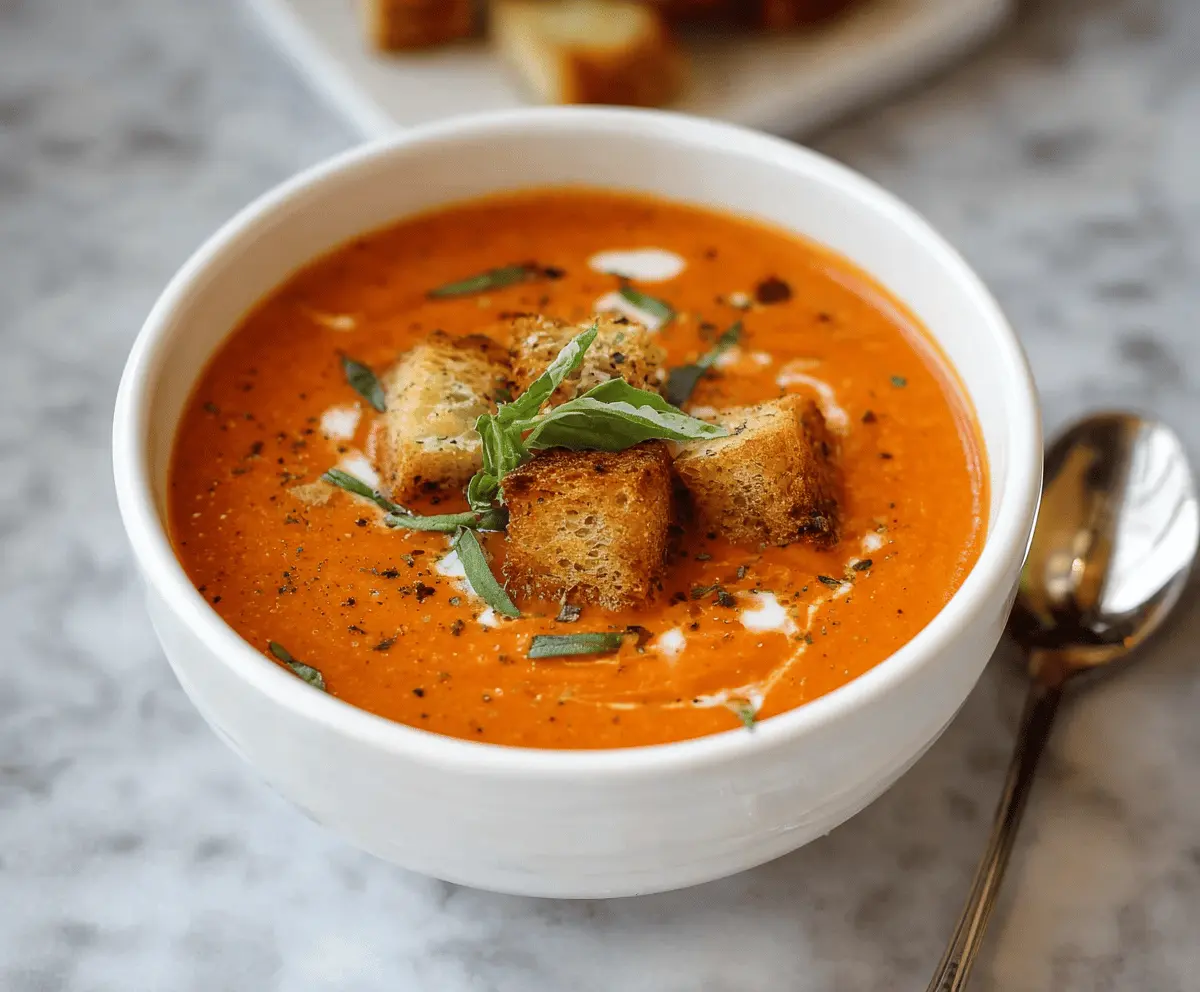 Easy Creamy Tomato Soup Recipe