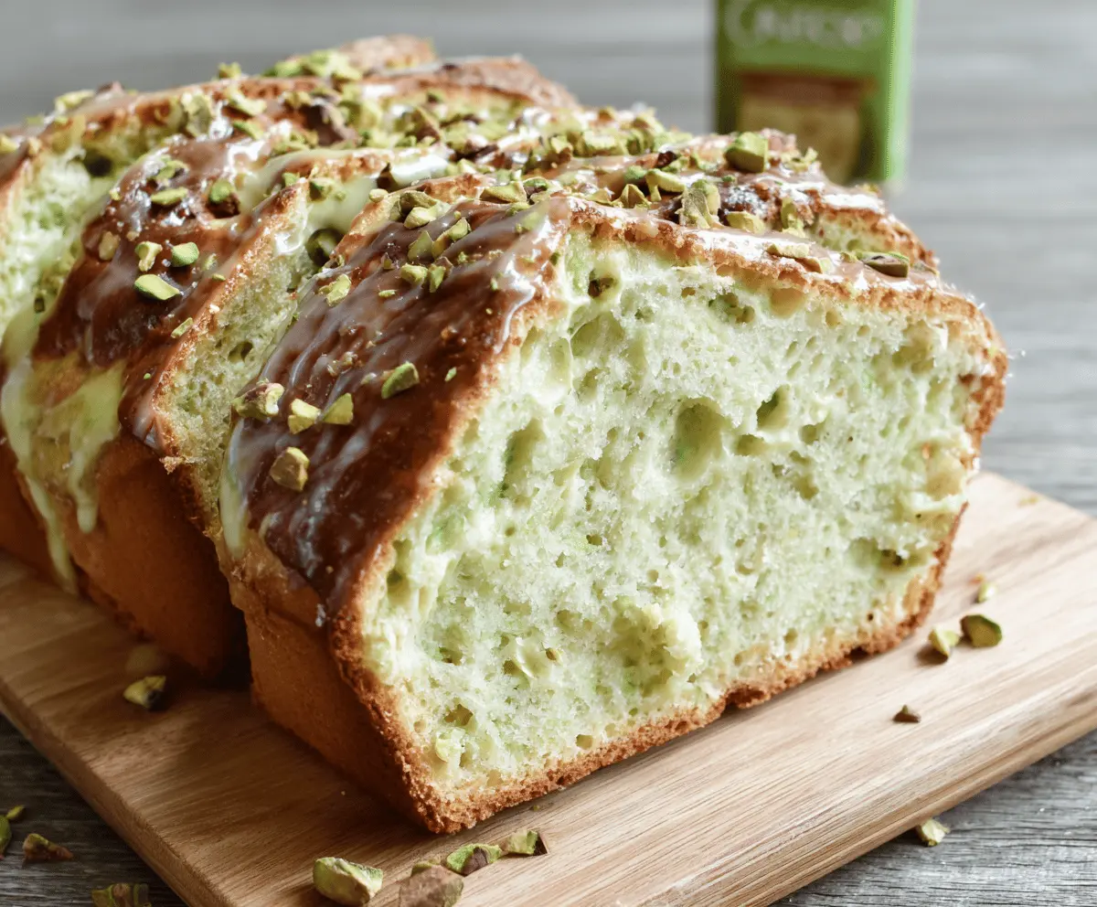 Easy Pistachio Pudding Bread
