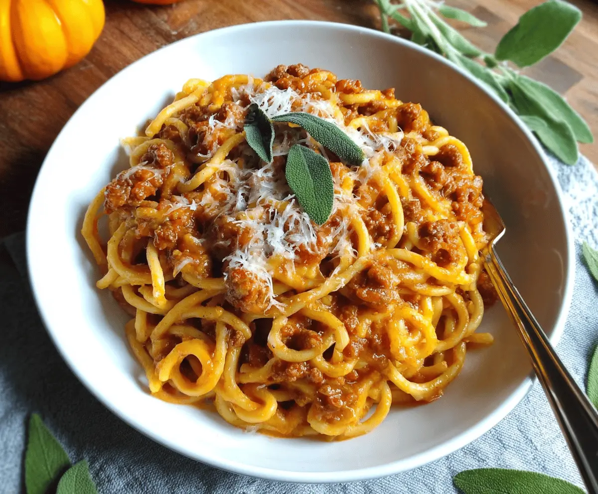 Pumpkin Bolognese