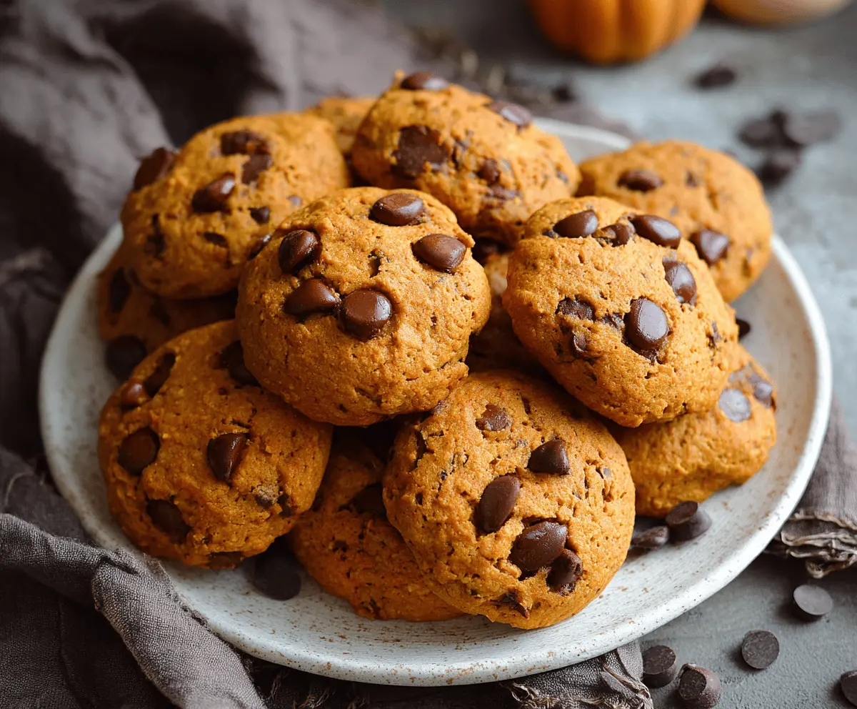 Pumpkin Chocolate Chip Cookies