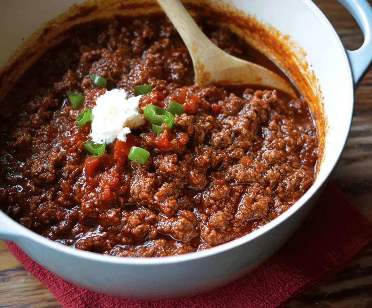 Texas Style No Bean Chili