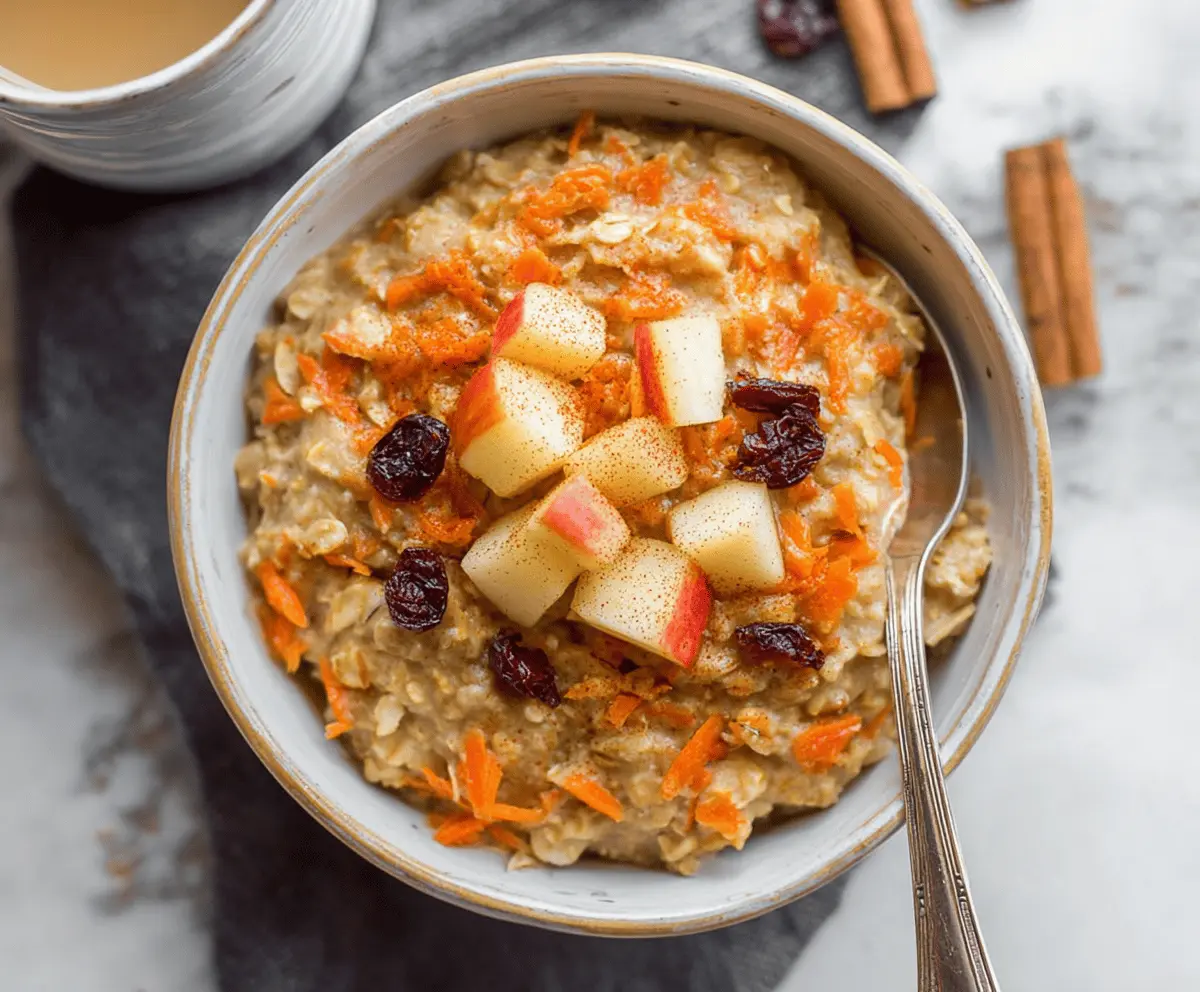 10-Minute Apple Carrot Oatmeal