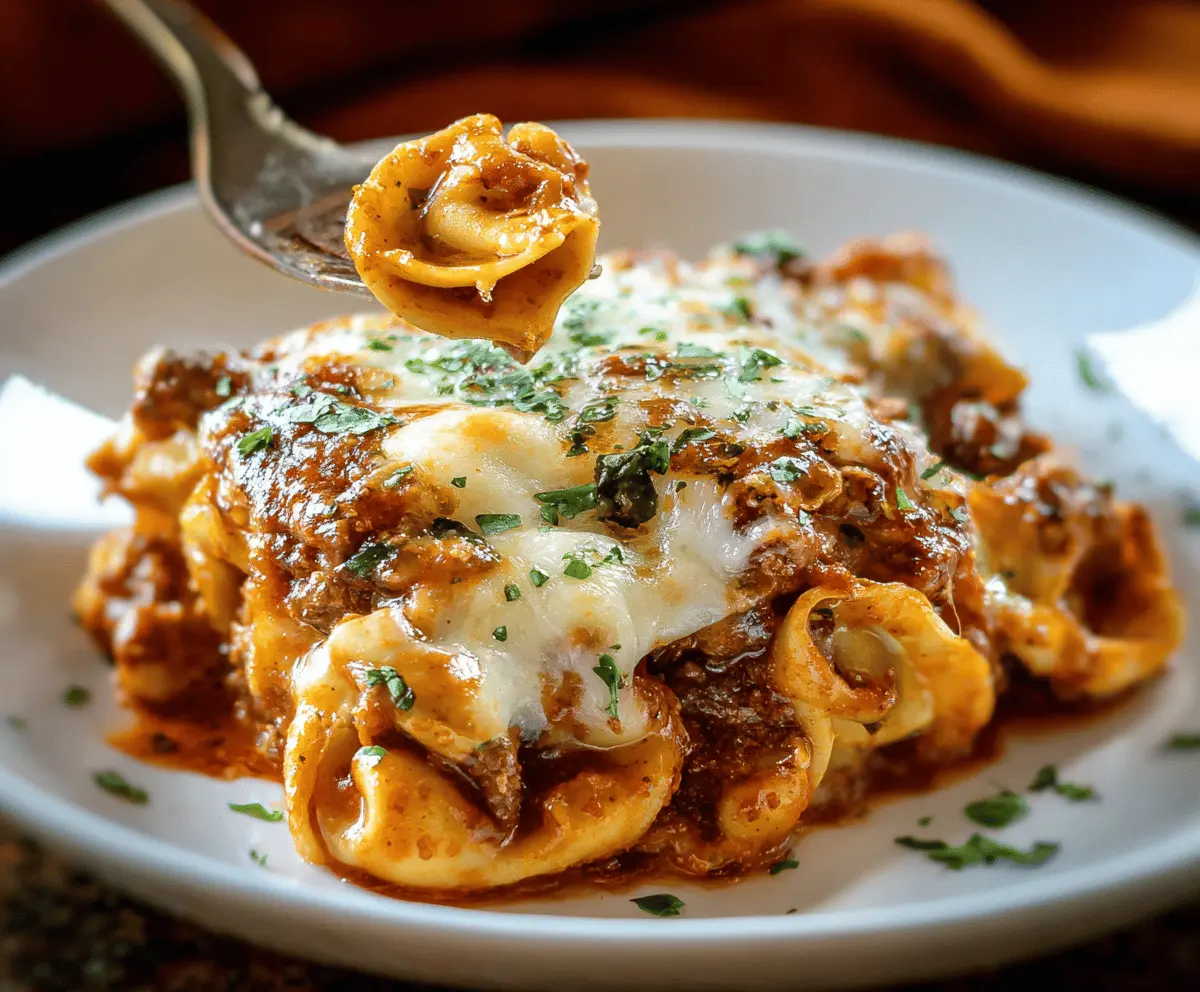 Baked Tortellini Lasagna