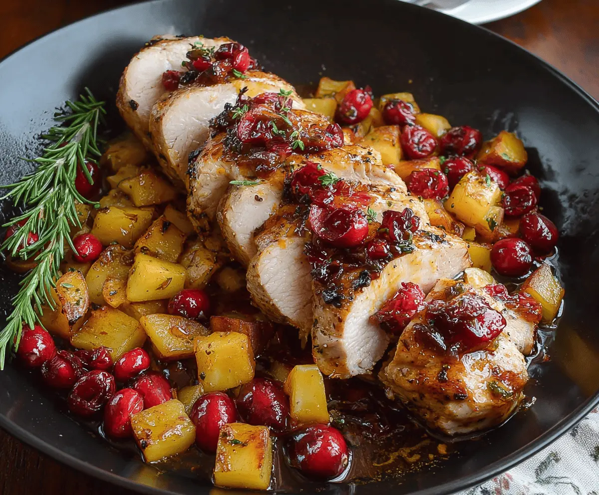 Cranberry Apple Pork Loin Roast