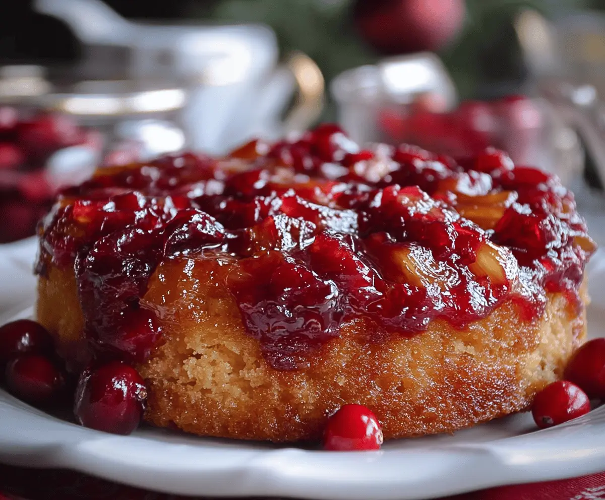 Cranberry Pineapple Upside Down Cake
