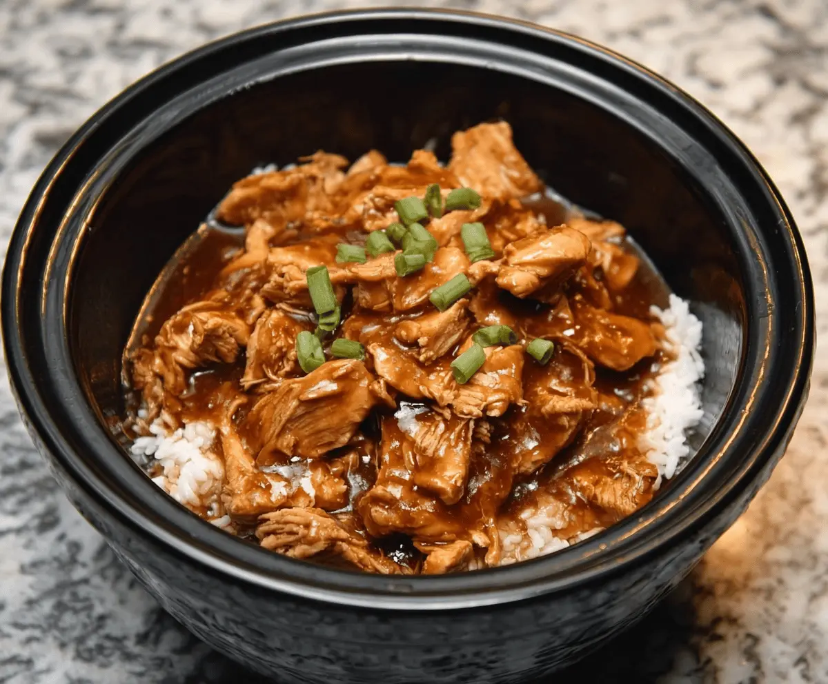 Crock Pot Bourbon Chicken Recipe