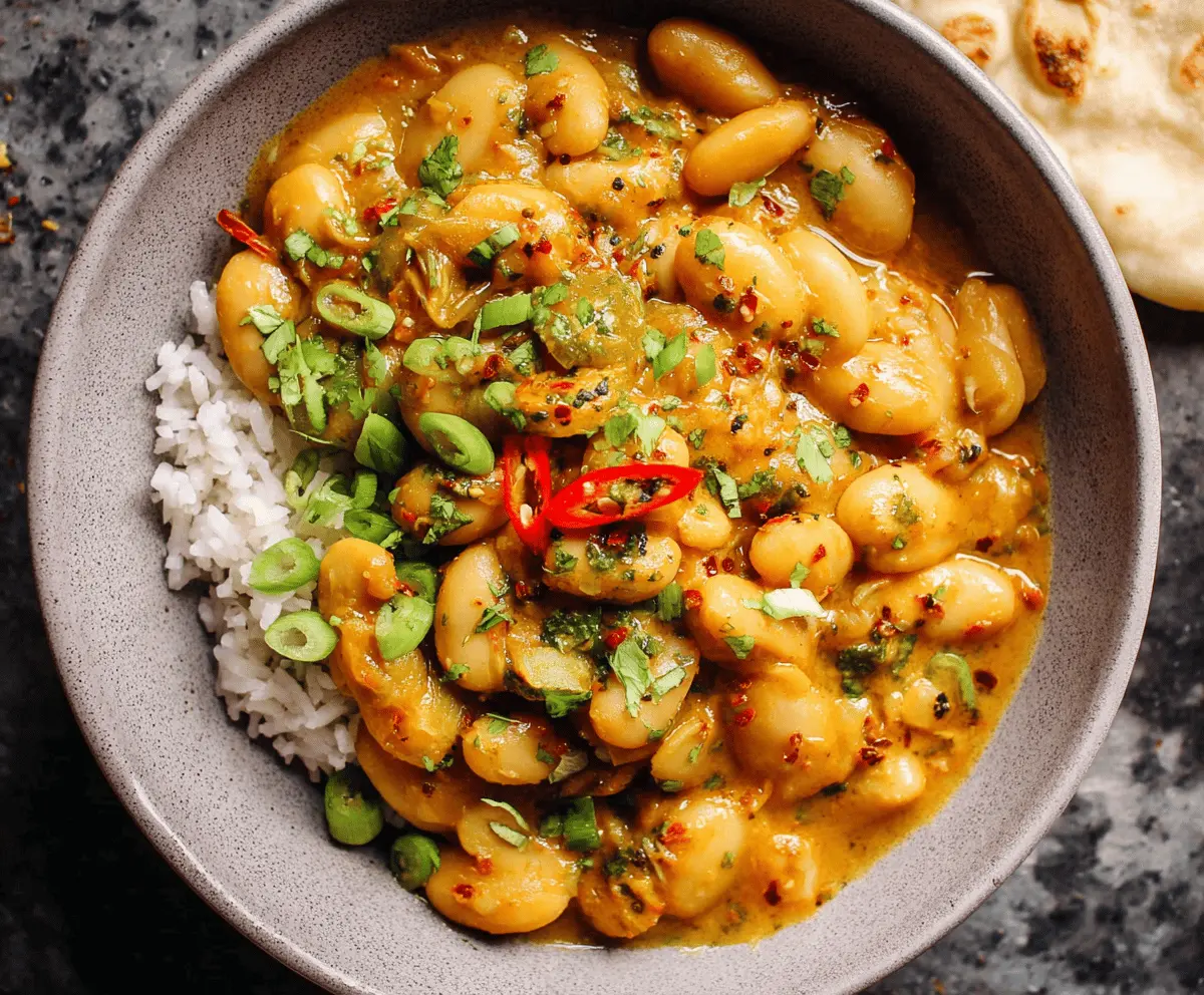 Curried Butter Beans