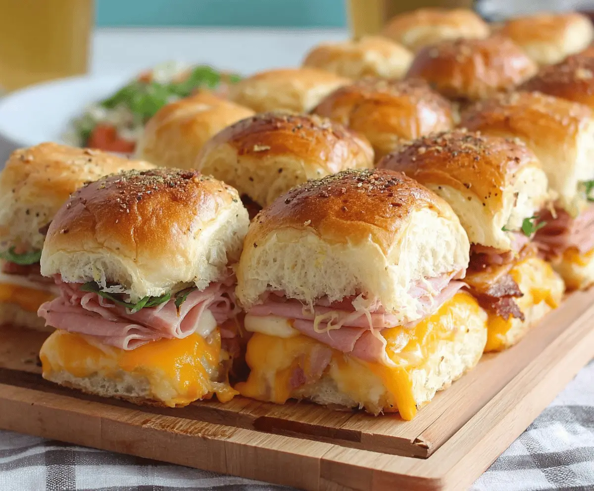 Ham & Cheese Sliders for Game Day