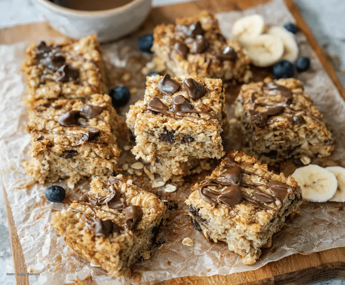 Healthy Oatmeal Bars Breakfast