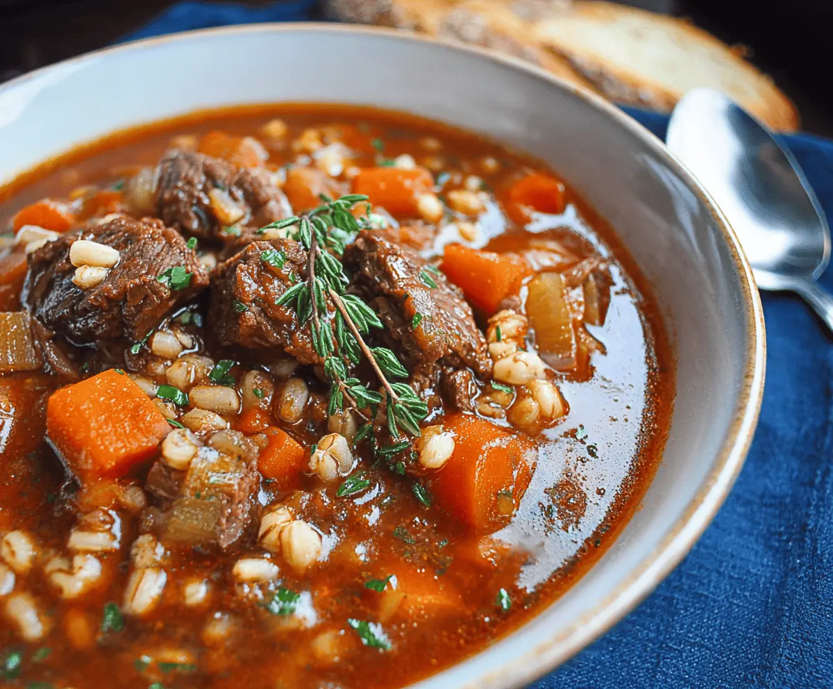 Hearty Beef Barley Stew
