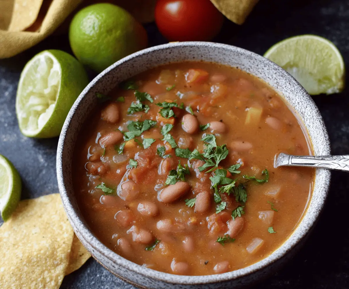 MEXICAN PINTO BEAN SOUP
