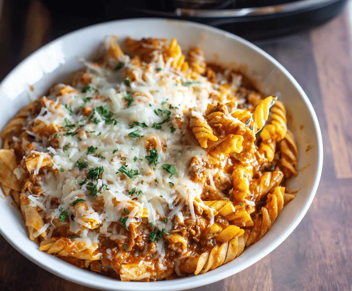 Slow Cooker Pasta Casserole
