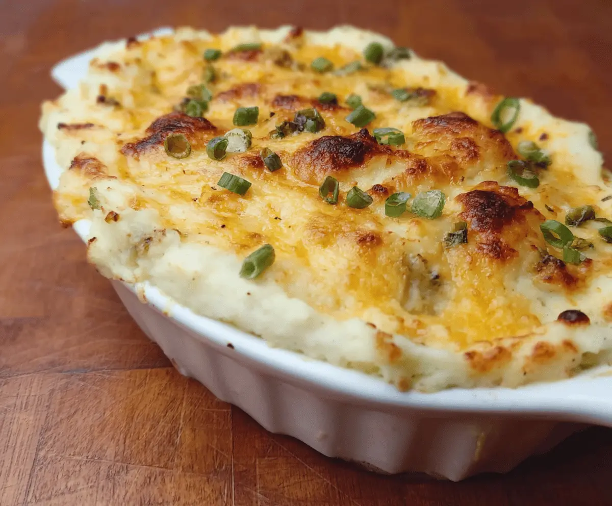 Garlic Mashed Potato Casserole