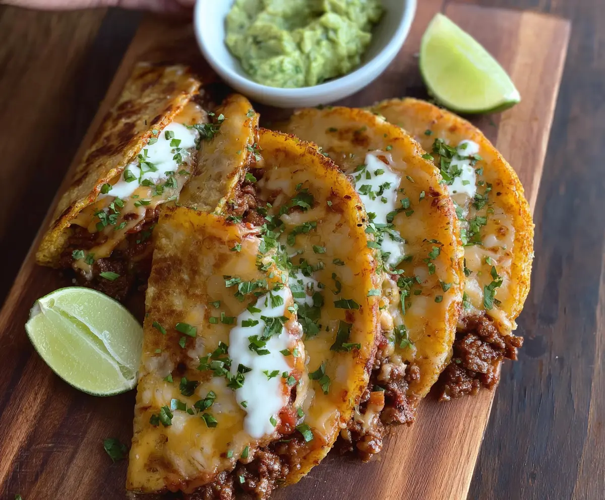 Delicious Cheesy Rotel Tacos filled with melted cheese and spicy Rotel for a flavorful meal