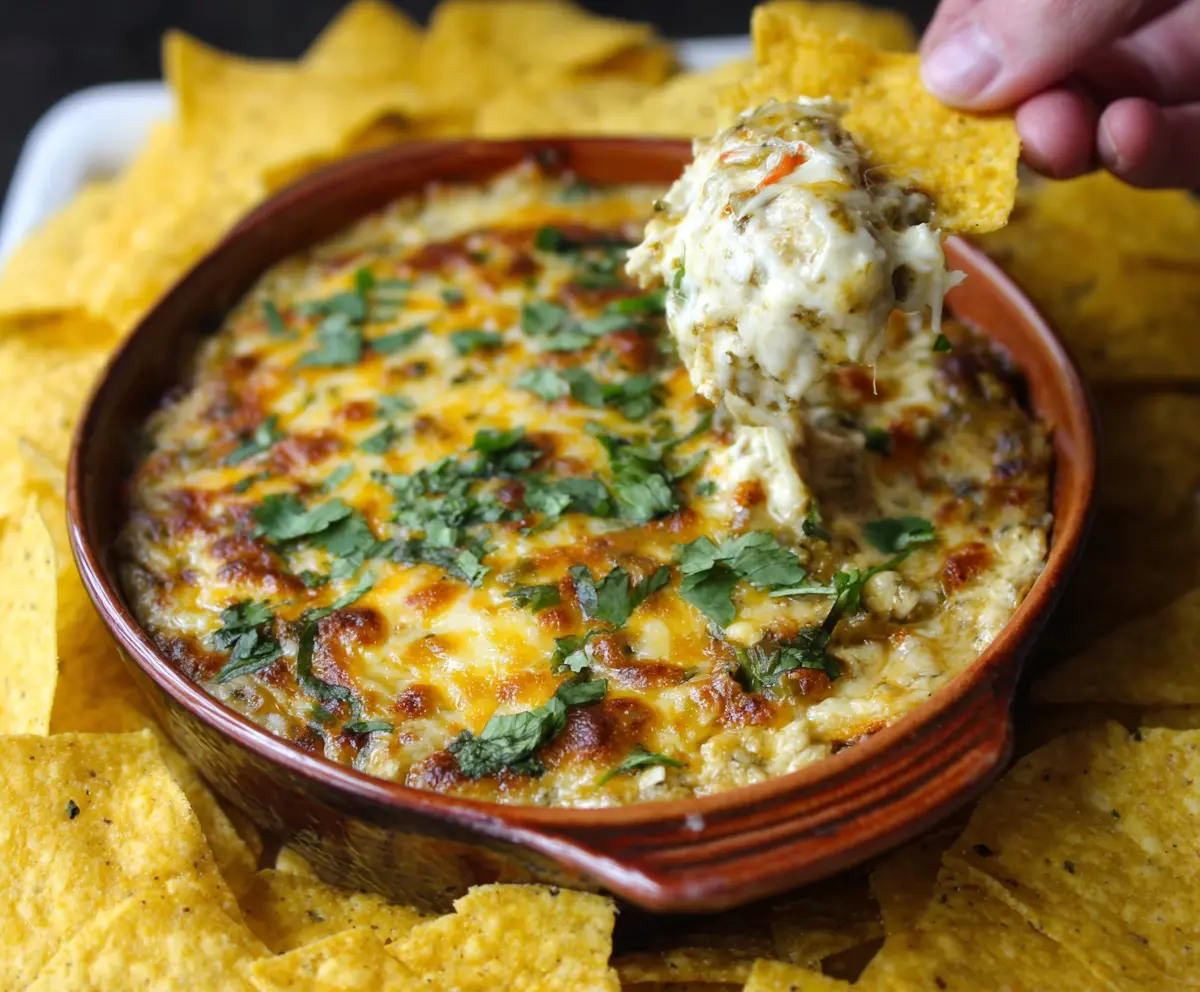 Cheesy Salsa Verde Dip