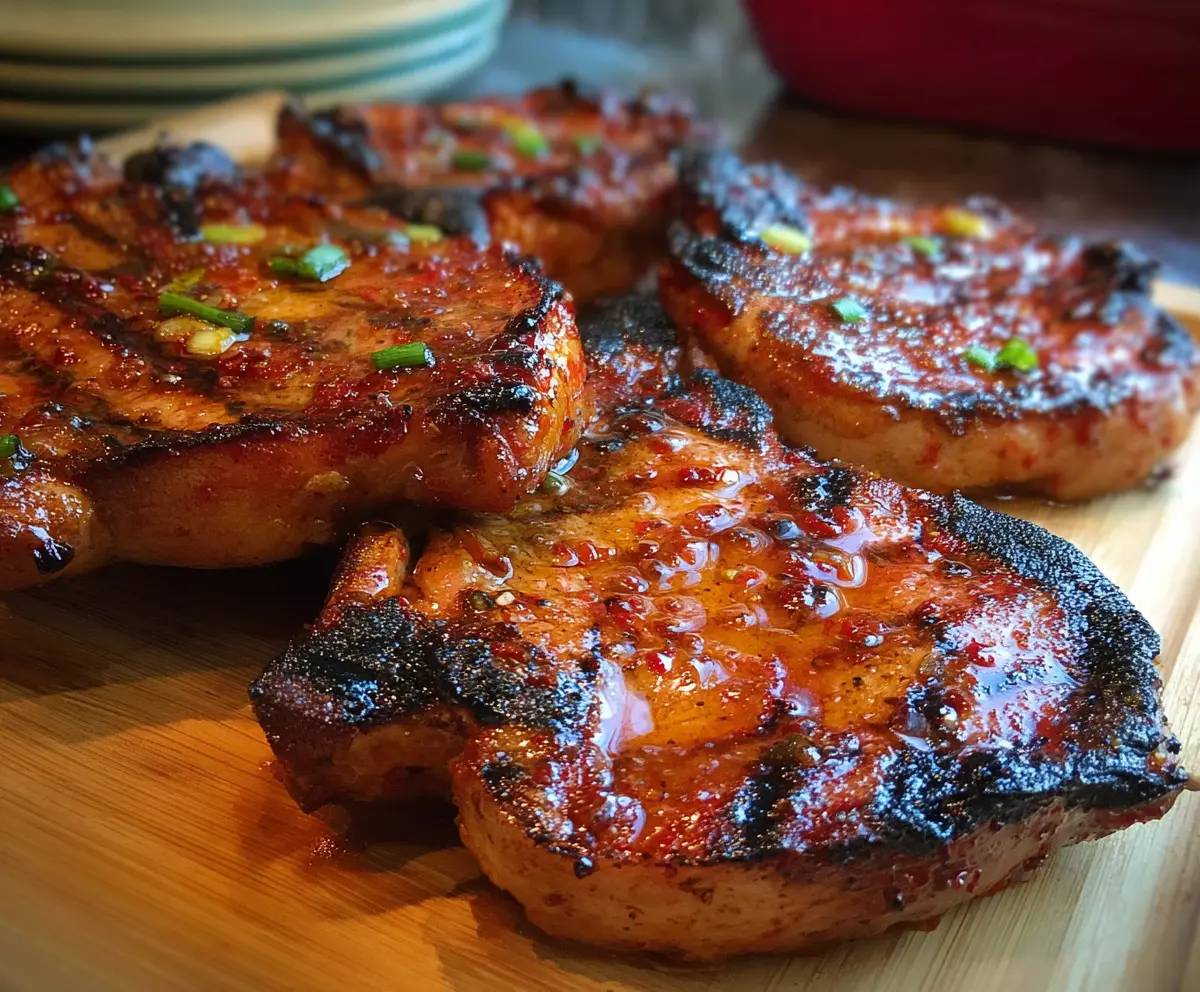 Marinated Spicy Pork Chops