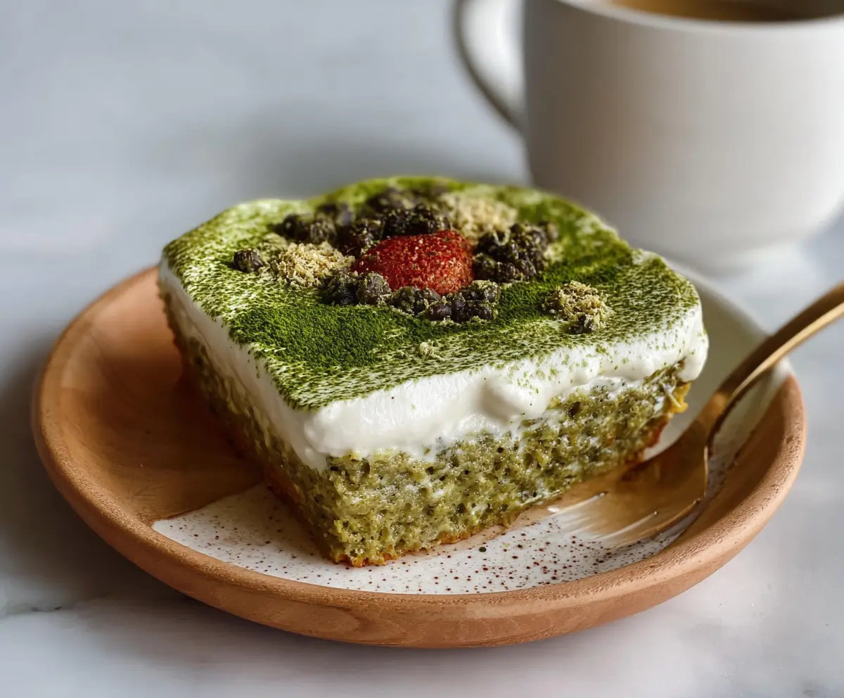 Matcha Tiramisu Baked Oats