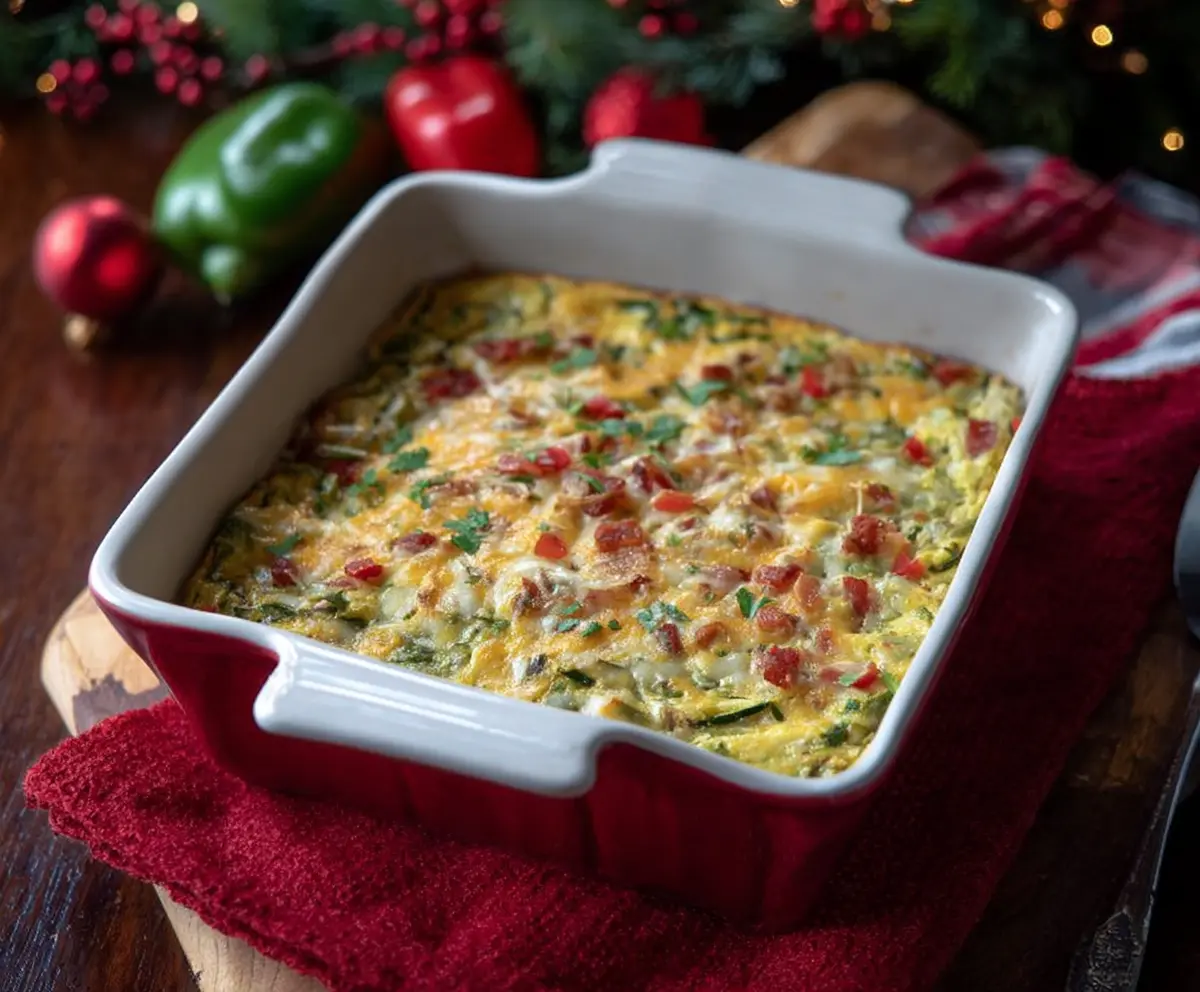 Red & Green Christmas Casserole