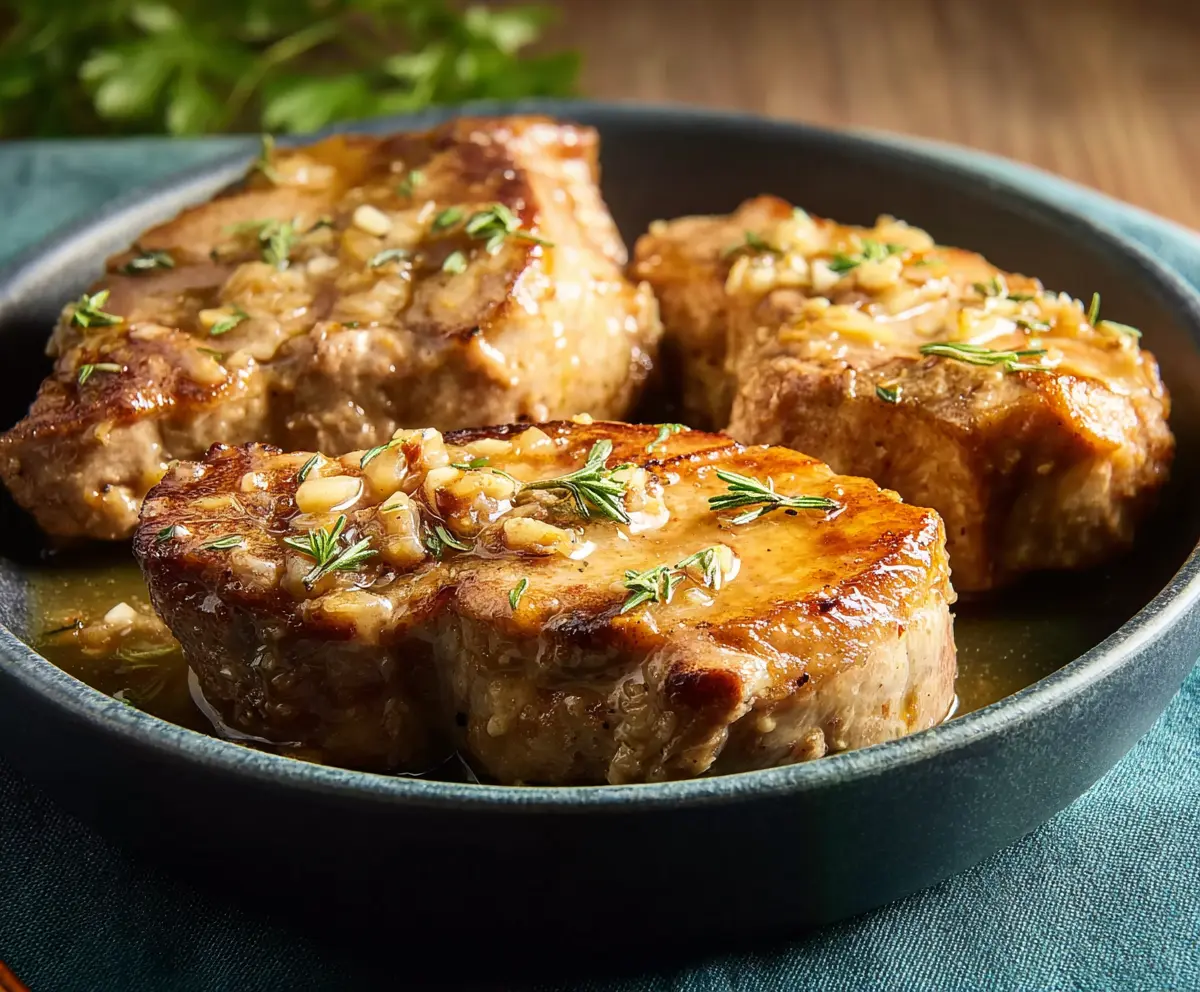 Delicious Instant Pot pork chops with tender, juicy meat and flavorful seasoning.