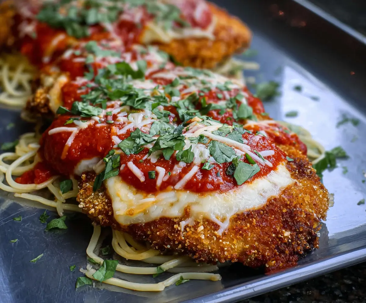 Panko-Breaded Pork Parmigiana