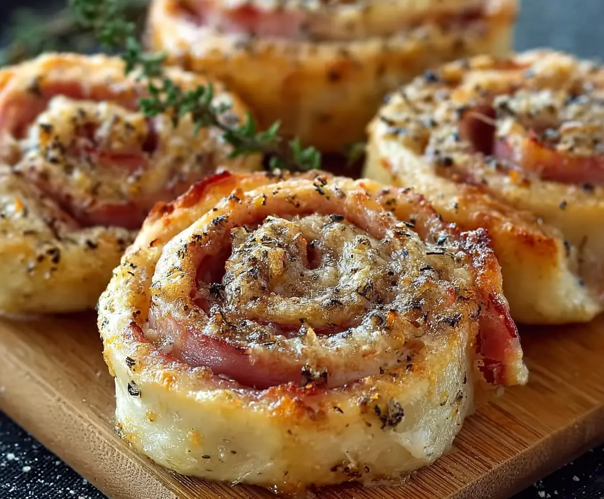 Savory Ham and Cheese Pinwheels
