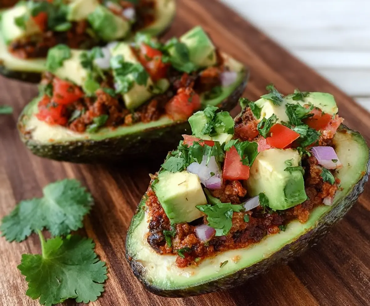 Stuffed Avocado Taco Boats