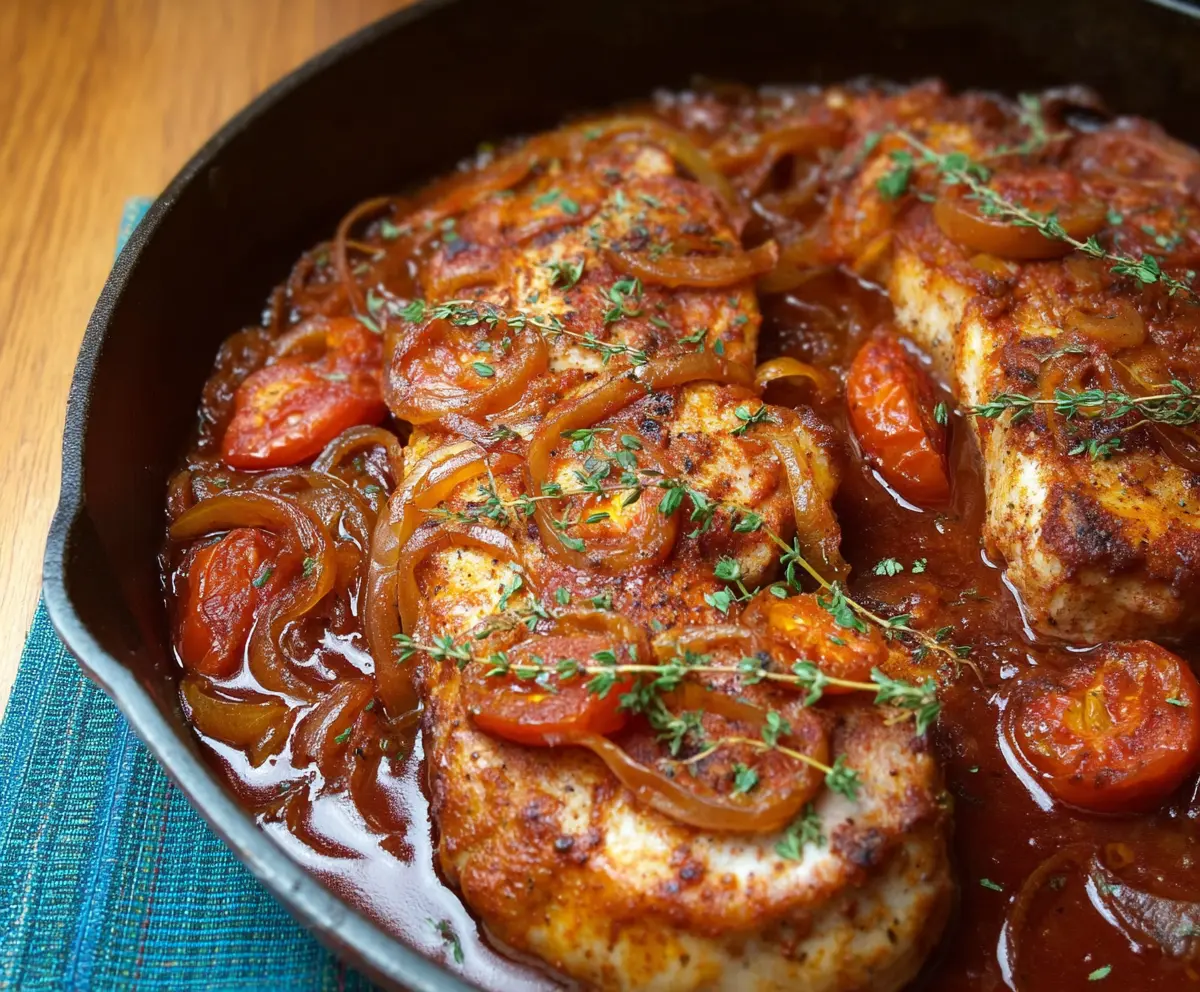 Tomato Pork Loin Chops