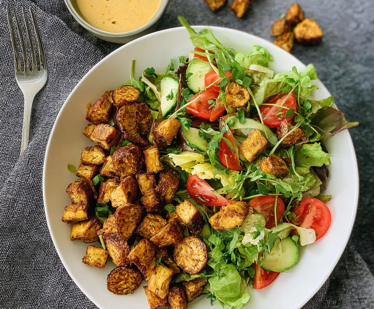 Herby Plantain Croutons