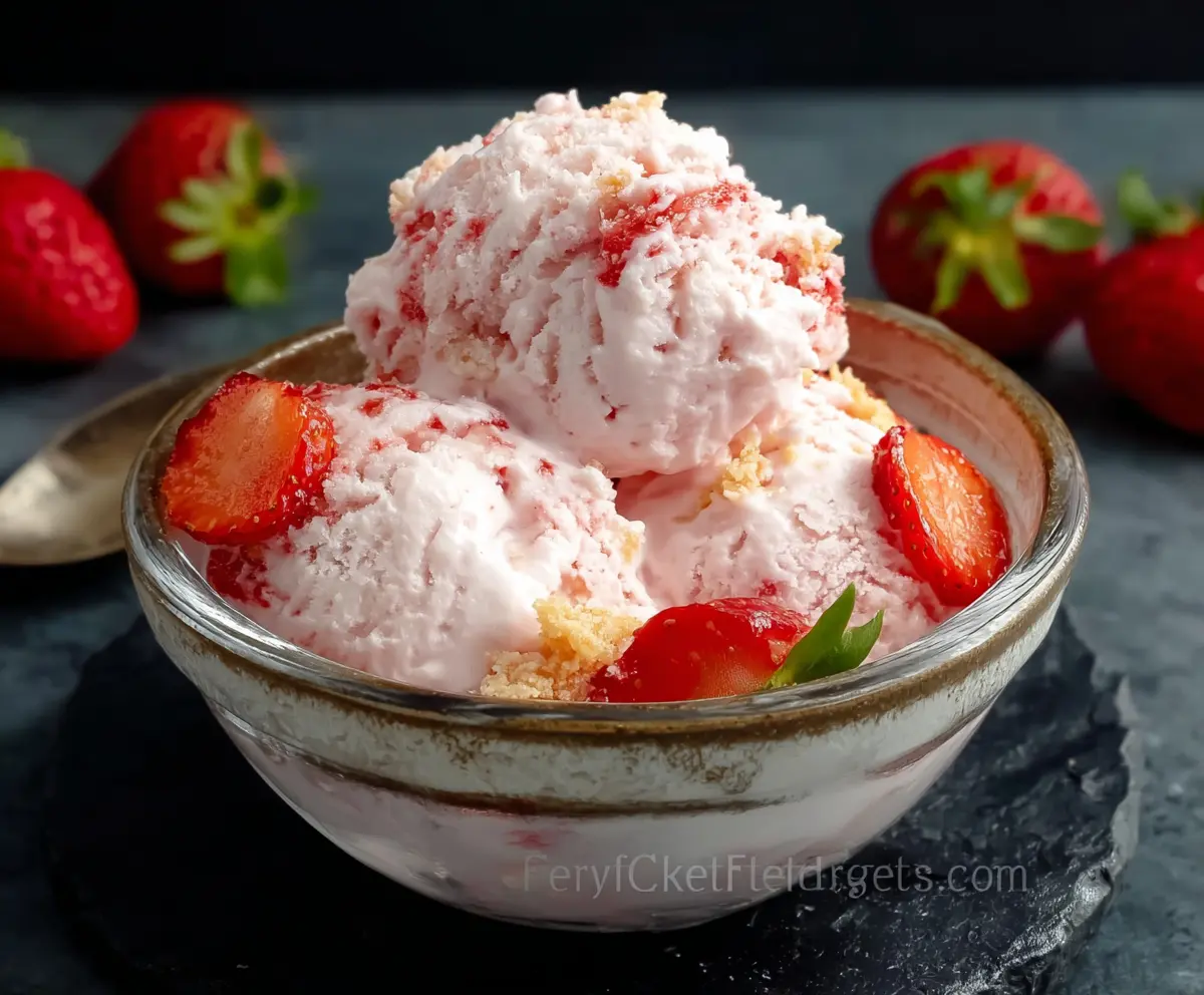 Strawberry Cottage Cheese Ice Cream (High Protein Low Carb)